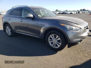 2013 Infiniti FX with VIN JN8CS1MU9DM141789, listed as a Copart auction lot 75931563 with 159,869 mi miles and Salvage title. Bid and sale history available at DreamBid. Image 4.