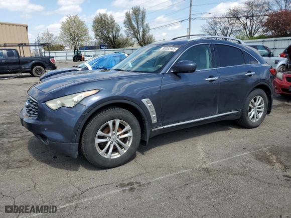 2009 Infiniti FX35 with VIN JNRAS18WX9M156050, listed as a Copart auction lot 50382665 with 228,536 mi miles and Salvage Title. Bid and sale history available at carsss.com. Image 1.