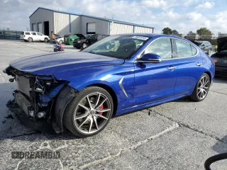 2020 Genesis G70 2.0T Sport with VIN KMTG24LA1LU063322, listed as a Copart auction lot 78487314 with 14,284 mi miles and Salvage Title. Bid and sale history available at carsss.com. Image 1.