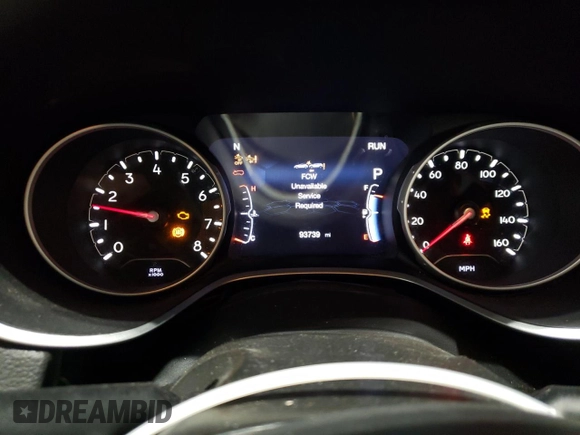 2018 Jeep Compass Latitude z VIN 3C4NJDBB5JT392910, wystawiony jako Copart lot #58401385 z przebiegiem 93 739 mil mil oraz Szkoda całkowita • Salvage title. Historia ofert i sprzedaży dostępna na DreamBid. Obrazek 9.