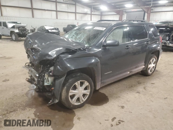 2017 GMC Terrain SLE with VIN 2GKFLTEK8H6204775, listed as a Copart auction lot 81711774 with 124,850 mi miles and Clean Title. Bid and sale history available at carsss.com. Image 1.
