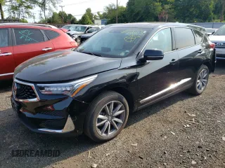 2020 Acura RDX w/Technology Pkg with VIN 5J8TC2H53LL041856, listed as a Copart auction lot 61730603 with 44,837 mi miles. Bid and sale history available at carsss.com. Image 1.