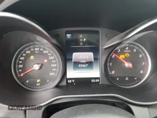 2018 Mercedes-Benz C with VIN WDDWF4JB1JR401947, listed as a Copart auction lot 48956665 with 93,467 mi miles and Salvage Title. Bid and sale history available at carsss.com. Image 9.