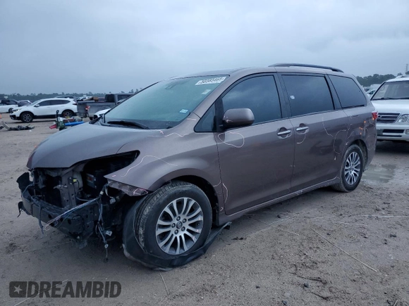 2018 Toyota Sienna XLE Auto Access Seat with VIN 5TDYZ3DC8JS927759, listed as a Copart auction lot 50383465 with 141,807 mi miles and Salvage title. Bid and sale history available at DreamBid. Image 1.