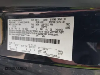 2016 Ford Escape SE z VIN 1FMCU9G97GUA77456, wystawiony jako IAAI lot #42088983 z przebiegiem 160 718 mil mil oraz . Historia ofert i sprzedaży dostępna na DreamBid. Obrazek 9.