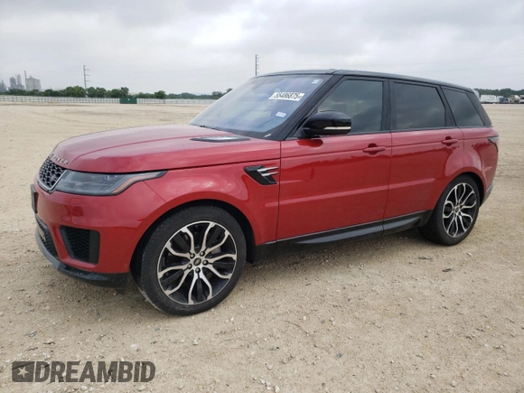2018 Land Rover Range Rover Sport HSE with VIN SALWR2RV9JA199161, listed as a Copart auction lot 55486875 with 82,391 mi miles and Clean Title. Bid and sale history available at carsss.com. Image 1.
