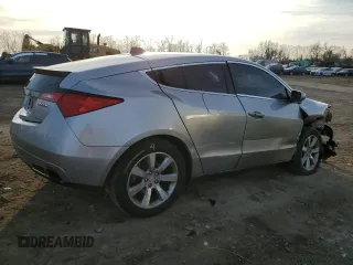 2010 Acura ZDX Tech Pkg with VIN 2HNYB1H4XAH502533, listed as a Copart auction lot 86800974 with 146,338 mi miles and Salvage Title. Bid and sale history available at carsss.com. Image 3.