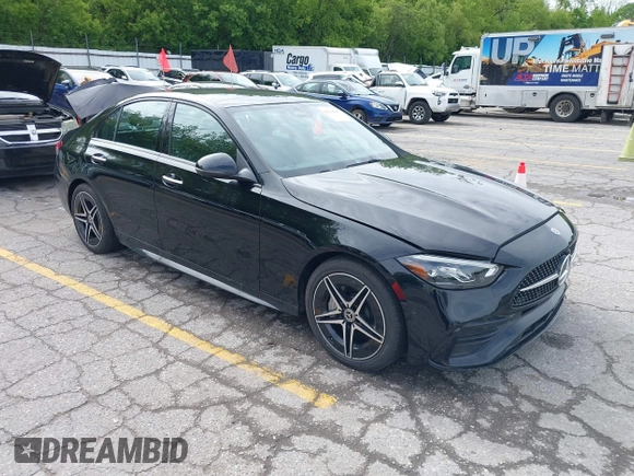 2024 Mercedes-Benz C 300 with VIN W1KAF4HB3RR212857, listed as a IAAI auction lot 42319945 with 5,652 mi miles and . Bid and sale history available at DreamBid. Image 1.