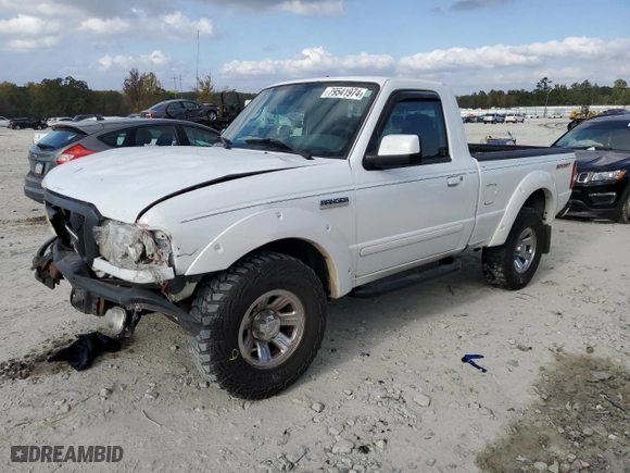 2007 Ford Ranger XL with VIN 1FTYR10U37PA31049, listed as a Copart auction lot 79541974 with 136,323 mi miles and Salvage Title. Bid and sale history available at carsss.com. Image 1.