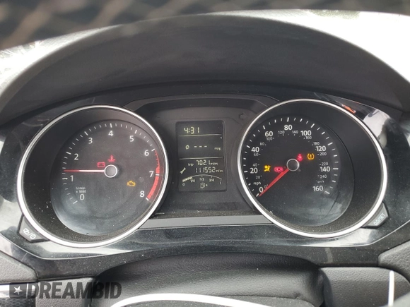 2015 Volkswagen Jetta SE with VIN 3VWD17AJ9FM329149, listed as a Copart auction lot 59561285 with 111,552 mi miles and Salvage title. Bid and sale history available at DreamBid. Image 9.