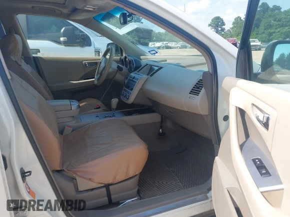 2007 Nissan Murano SE with VIN JN8AZ08W67W619605, listed as a IAAI auction lot 42407088 with 191,508 mi miles and . Bid and sale history available at DreamBid. Image 5.