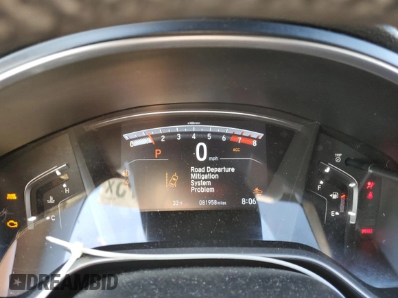 2018 Honda CR-V EX-L with VIN 2HKRW2H88JH662215, listed as a Copart auction lot 45950775 with 81,958 mi miles and Salvage Title. Bid and sale history available at carsss.com. Image 9.