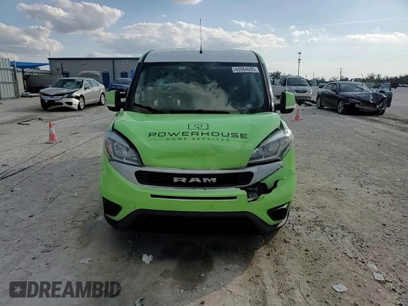 2021 Ram ProMaster City Cargo Tradesman SLT with VIN ZFBHRFBB9M6U48933, listed as a Copart auction lot 43984095 with 84,198 mi miles and Non Repairable. Bid and sale history available at DreamBid. Image 14.