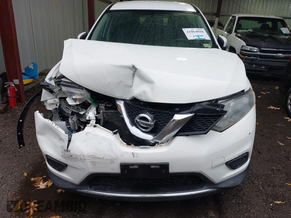2016 Nissan Rogue SV with VIN 5N1AT2MT9GC899988, listed as a IAAI auction lot 41064018 with 87,424 mi miles. Bid and sale history available at carsss.com. Image 10.