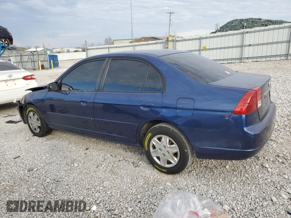 2003 Honda Civic LX with VIN 1HGES16553L023044, listed as a Copart auction lot 50817205 with 231,232 mi miles and Salvage Title. Bid and sale history available at DreamBid. Image 2.