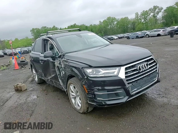 2019 Audi Q7 Premium with VIN WA1AHAF75KD024615, listed as a Copart auction lot 61334565 with 56,833 mi miles and Salvage title. Bid and sale history available at DreamBid. Image 14.