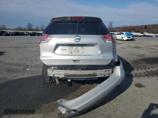 2016 Nissan Rogue SV with VIN KNMAT2MV0GP677984, listed as a Copart auction lot 50931935 with 0 mi miles and Salvage Title. Bid and sale history available at carsss.com. Image 6.