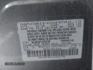 2018 Nissan Sentra SV with VIN 3N1AB7AP1JY262798, listed as a IAAI auction lot 41478776 with 97,308 mi miles and . Bid and sale history available at DreamBid. Image 9.