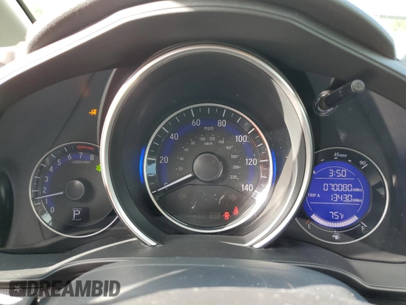 2015 Honda Fit EX-L with VIN 3HGGK5H82FM746358, listed as a Copart auction lot 47295065 with 70,080 mi miles and Salvage title. Bid and sale history available at DreamBid. Image 9.