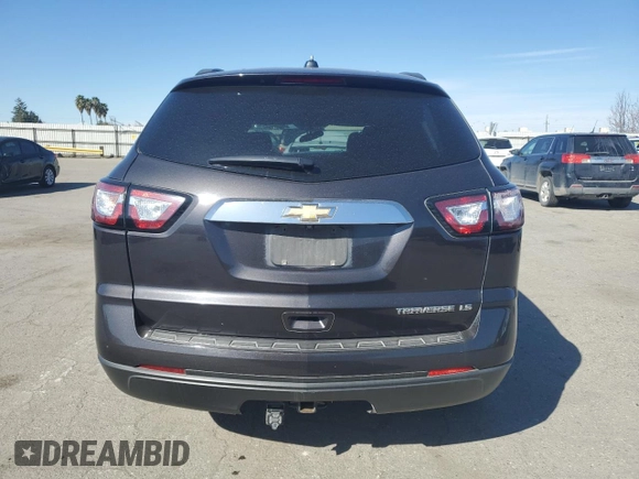 2016 Chevrolet Traverse LS with VIN 1GNKRFED2GJ123677, listed as a Copart auction lot 48512555 with 159,516 mi miles and Salvage Title. Bid and sale history available at carsss.com. Image 6.
