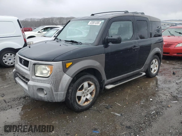 2003 Honda Element EX with VIN 5J6YH285X3L017263, listed as a Copart auction lot 52001205 with 195,838 mi miles and Clean Title. Bid and sale history available at DreamBid. Image 1.