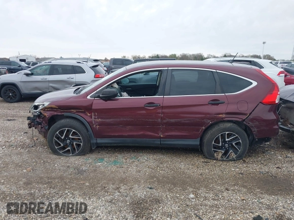 2016 Honda CR-V SE with VIN 2HKRM4H43GH660332, listed as a IAAI auction lot 41229358 with 108,833 mi miles and . Bid and sale history available at carsss.com. Image 15.