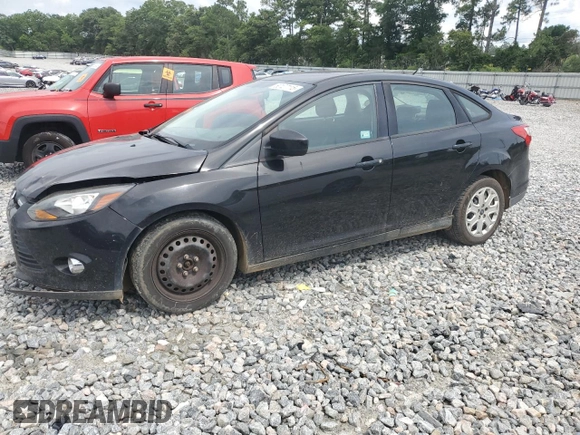2012 Ford Focus SE with VIN 1FAHP3F28CL371926, listed as a Copart auction lot 60127115 with 162,617 mi miles and Salvage title. Bid and sale history available at DreamBid. Image 1.