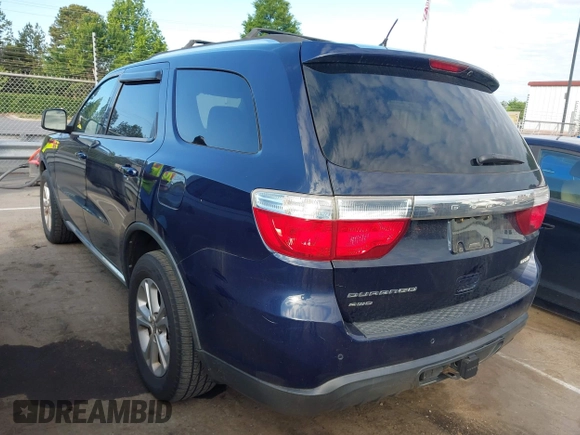 2012 Dodge Durango Crew with VIN 1C4RDJDG5CC330860, listed as a IAAI auction lot 42196714 with 180,416 mi miles and . Bid and sale history available at carsss.com. Image 3.