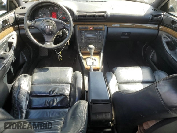 2002 Audi S4 with VIN WAURD68D82A001090, listed as a Copart auction lot 53684755 with 173,260 mi miles and Clean Title. Bid and sale history available at carsss.com. Image 8.
