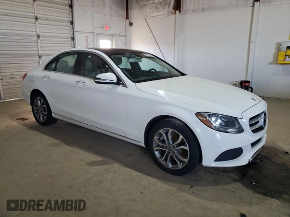 2017 Mercedes-Benz C 300 with VIN 55SWF4KB2HU231119, listed as a Copart auction lot 50199945 with 135,564 mi miles and Clean Title. Bid and sale history available at carsss.com. Image 4.