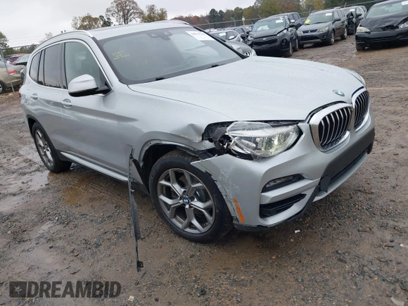 2020 BMW X3 xDrive30i with VIN 5UXTY5C02L9D08948, listed as a IAAI auction lot 40915768 with 72,276 mi miles and . Bid and sale history available at DreamBid. Image 1.