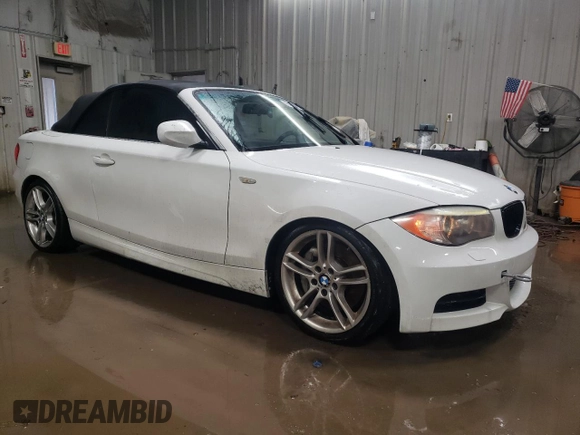 2012 BMW 1 Series 135i with VIN WBAUN7C5XCVM25801, listed as a Copart auction lot 45159375 with 120,817 mi miles and Salvage title. Bid and sale history available at DreamBid. Image 4.