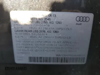 2013 Audi Q5 Hybrid Prestige with VIN WA1C8AFP0DA096531, listed as a Copart auction lot 80318424 with 114,454 mi miles and Salvage title. Bid and sale history available at DreamBid. Image 14.