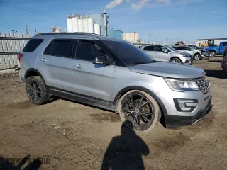 2017 Ford Explorer XLT with VIN 1FM5K8D81HGC44558, listed as a Copart auction lot 42181735 with 107,356 mi miles and Salvage Title. Bid and sale history available at carsss.com. Image 4.