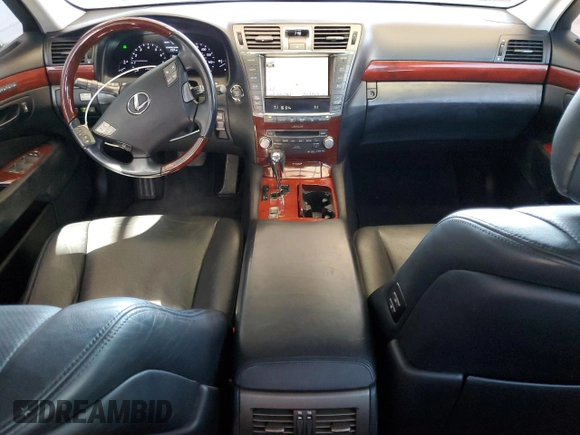 2012 Lexus LS 460 with VIN JTHBL5EF2C5111455, listed as a Copart auction lot 49353025 with 48,864 mi miles and Salvage title. Bid and sale history available at DreamBid. Image 8.