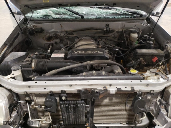 2002 Toyota Tundra SR5 with VIN 5TBBT44142S282467, listed as a Copart auction lot 49870265 with 152,518 mi miles and Salvage Title. Bid and sale history available at carsss.com. Image 11.