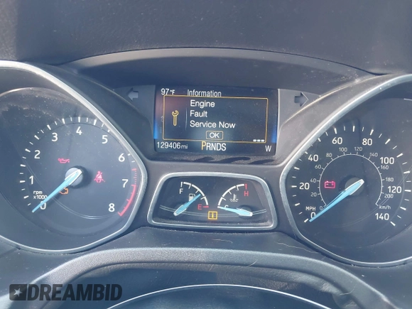 2016 Ford Focus SE with VIN 1FADP3FE7GL202284, listed as a IAAI auction lot 42014457 with 130,000 mi miles. Bid and sale history available at carsss.com. Image 7.
