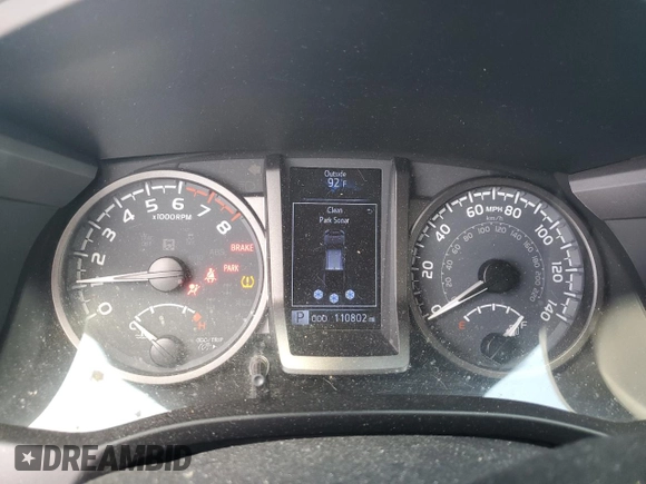 2020 Toyota Tacoma SR5 with VIN 3TMCZ5AN6LM353435, listed as a Copart auction lot 63578695 with 110,802 mi miles and Salvage title. Bid and sale history available at DreamBid. Image 9.