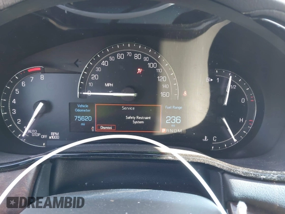 2018 Cadillac CTS Sedan Luxury AWD with VIN 1G6AX5SX0J0141744, listed as a IAAI auction lot 41402270 with 75,620 mi miles. Bid and sale history available at carsss.com. Image 7.