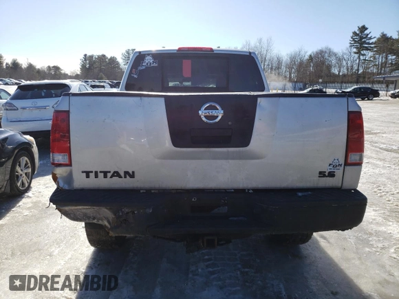 2005 Nissan Titan SE with VIN 1N6AA07B15N532874, listed as a Copart auction lot 45652795 with 217,208 mi miles and Clean Title. Bid and sale history available at carsss.com. Image 6.