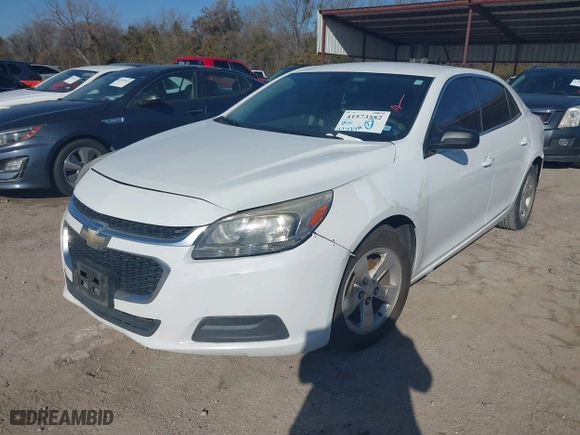 2015 Chevrolet Malibu LS with VIN 1G11A5SL6FF291866, listed as a IAAI auction lot 41573582 with 273,250 mi miles. Bid and sale history available at carsss.com. Image 2.