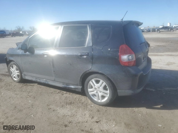 2008 Honda Fit Sport with VIN JHMGD37698S057231, listed as a Copart auction lot 42829565 with 0 mi miles and Salvage Title. Bid and sale history available at carsss.com. Image 2.