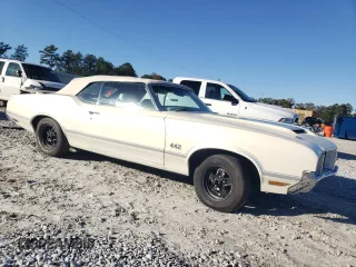 1972 Oldsmobile Cutlass with VIN 3J67K2M132911, listed as a Copart auction lot 81759014 with Not Provided miles and Salvage Title. Bid and sale history available at DreamBid. Image 4.