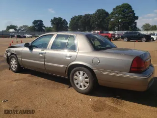2005 Mercury Grand Marquis LS Premium with VIN 2MEFM75W55X624839, listed as a Copart auction lot 72740704 with 153,526 mi miles and Salvage Title. Bid and sale history available at carsss.com. Image 2.