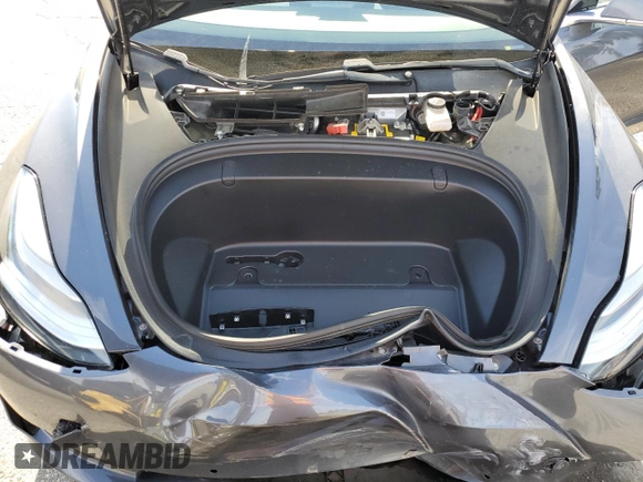2019 Tesla Model 3 Mid Range with VIN 5YJ3E1EA0KF445185, listed as a Copart auction lot 48630675 with 76,351 mi miles and Salvage Title. Bid and sale history available at carsss.com. Image 12.