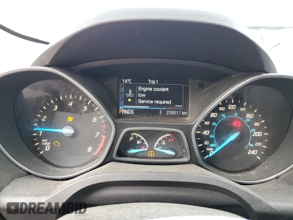 2014 Ford Escape SE with VIN 1FMCU9GX2EUB50177, listed as a Copart auction lot 58579645 with 228,017 mi miles and Salvage title. Bid and sale history available at DreamBid. Image 9.