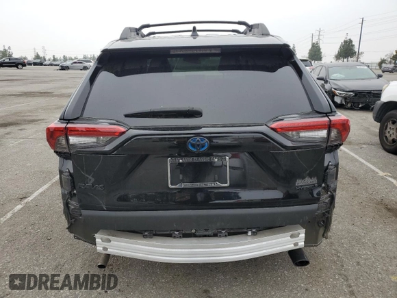 2023 Toyota RAV4 Hybrid XLE with VIN 2T3UWRFV7PW177240, listed as a Copart auction lot 55631115 with 7,655 mi miles and Salvage title. Bid and sale history available at DreamBid. Image 6.