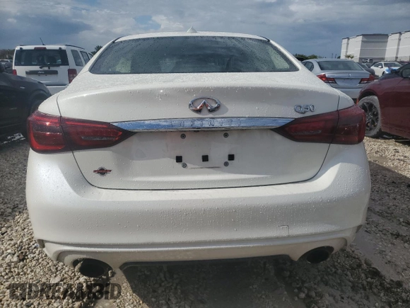 2019 Infiniti Q50 3.0t LUXE with VIN JN1EV7AP4KM518719, listed as a Copart auction lot 52397195 with 84,986 mi miles and Non Repairable. Bid and sale history available at carsss.com. Image 6.