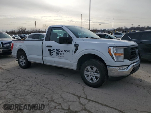 2022 Ford F-150 XL with VIN 1FTMF1CB7NKD93655, listed as a Copart auction lot 44081205 with 90,463 mi miles and Salvage Title. Bid and sale history available at carsss.com. Image 4.