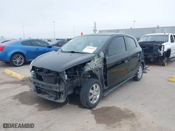 2015 Mitsubishi Mirage ES with VIN ML32A4HJ5FH001314, listed as a IAAI auction lot 41564344 with 90,459 mi miles. Bid and sale history available at carsss.com. Image 21.